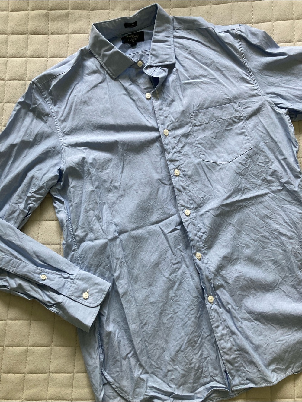 J. Crew Men’s Sky Blue Long Sleeve Dress Shirt